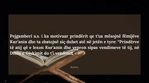<b>Leximi</b> i thjeshtë <b>i Kuranit</b> nuk mjafton: jo vetëm që studimi i shkencës së <b>Kuranit</b> është nevojë, por edhe dija për segmentet e traditës profetike është thelbësore. . Leximi i kuranit shqip